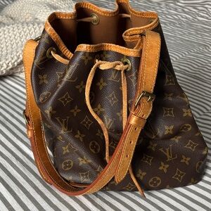 Louis Vuitton Brown and Tan Monogram Shoulder Bag